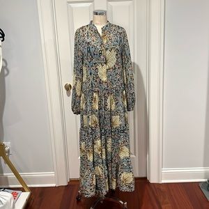 H&M x Morris & Co Pimpernel Dress US 6